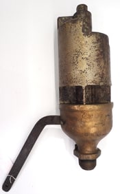 6-chime brass & iron train whistle marked GTR, 7"dia. x 21"H