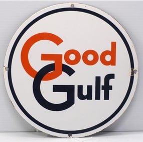 10.5"dia. SSP Good Gulf sign