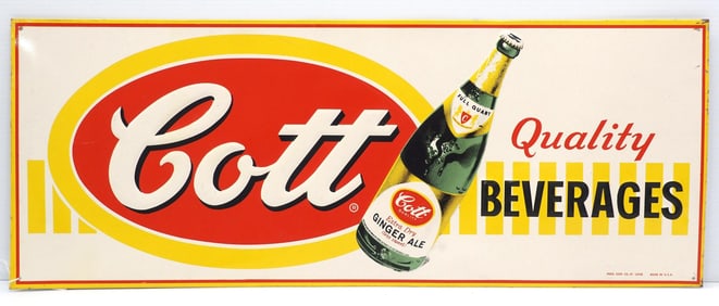 29.5"x11.5" SST Colt Quality Beverages sign, marked Press Sign Co.