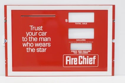 25.5"x16.5" SSP Fire Chief gas pump face