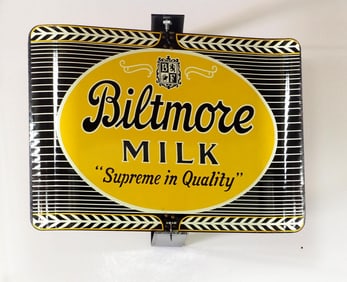 Biltmore Milk wall-mount spinning sign