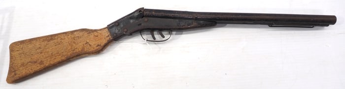 Double barrel cork gun with wood stock
