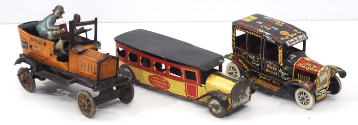 (3) Tin toys