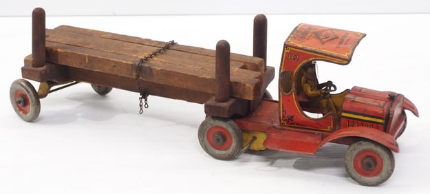 Strauss wind-up Timber King No.112 log truck