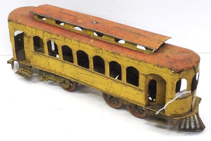 1910 Dayton Schiebel tin trolley car