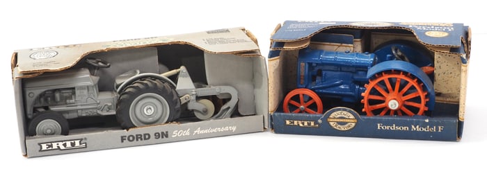 (2) Ertl tractors in boxes