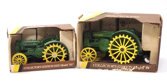 (2) Ertl John Deere tractors