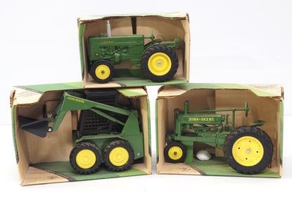 (3) Ertl John Deere tractors