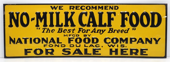 No-Milk Calf Food For Sale Here Sign