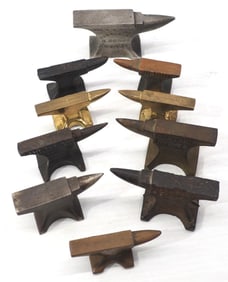 (10) Miniature advertising anvils