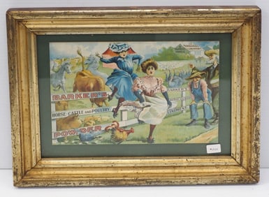 Barker's Horse, Cattle and Poultry Powder adv.
