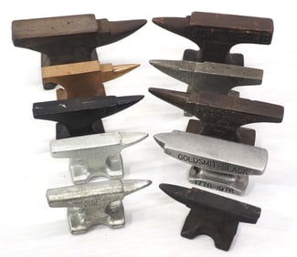 (10) Miniature advertising anvils