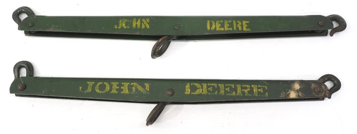 (2) Metal John Deere single trees