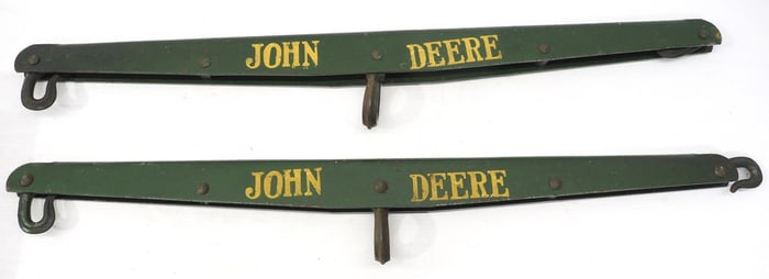 (2) Metal John Deere single trees