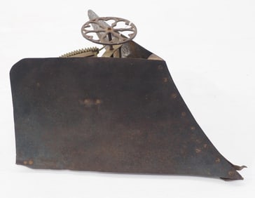 Salesman sample snow plow on runners