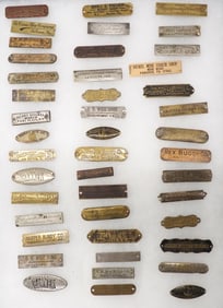 Case of assorted buggy name plates