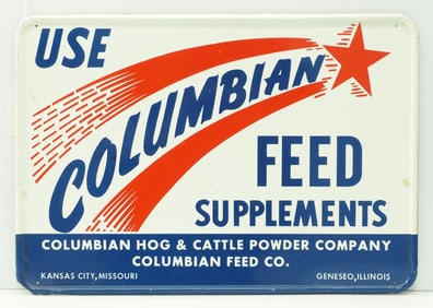 Use Columbian Feed Supplements sign