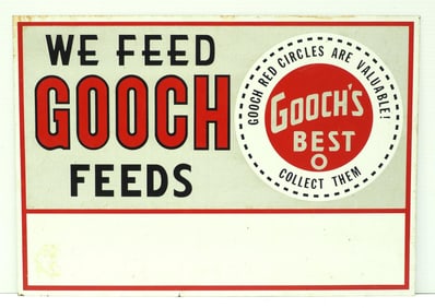 We Feed Gooch Feeds sign