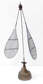 Mechanical shoo-fly with brass base
