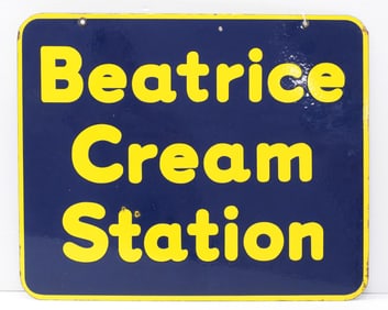 Beatrice Cream Station sign