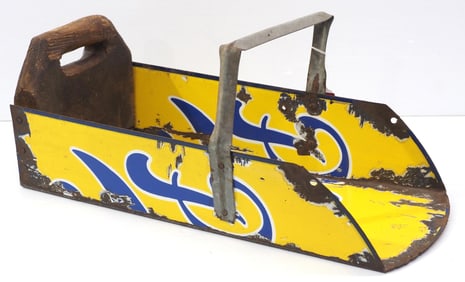 Porcelain Pleck's Ice Cream sign