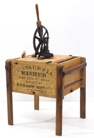Salesman sample wooden Columbia Washer
