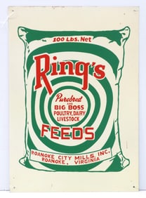 Ring's Feeds, Roanoke, Virginia sign