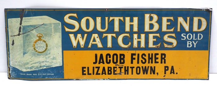 South Bend Watches dealer sign