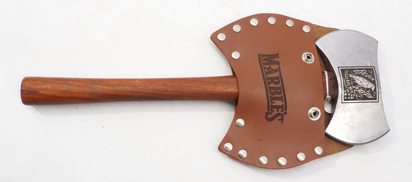 Marbles Hunter's Axe No.9DB "Black Raven": Marbles Hunter's Axe No.9DB "Black Raven", with Marbles leather cover