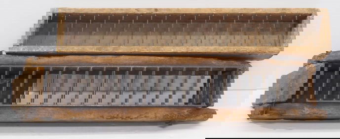 (2) Early wood & metal corn scrubbers