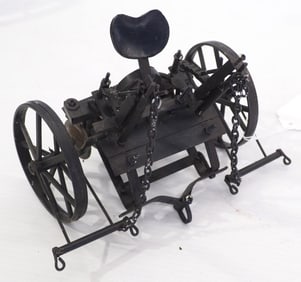 Model horse-drawn disk