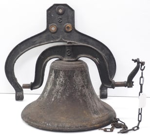 Cast iron bell marked #3