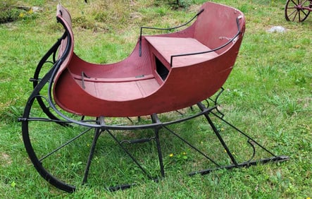 Red sleigh