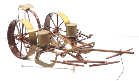 Salesman sample horse-drawn corn planter
