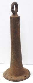 Short post cast iron horse tie