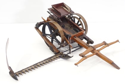 Salesman sample horse-drawn sickle hay mower