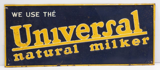 Universal Natural Milker sign
