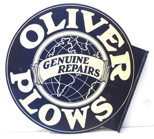 Oliver Plows sign