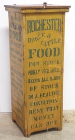 Rochester Horse & Cattle food wooden feed bin