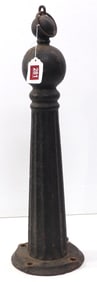 Cast iron ball-top horse tie