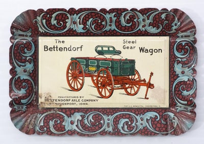 Bettendorf Wagon metal tip tray