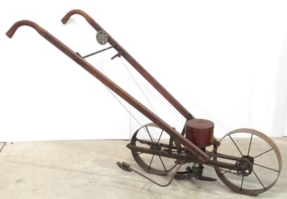 Iron King seed planter with row markers