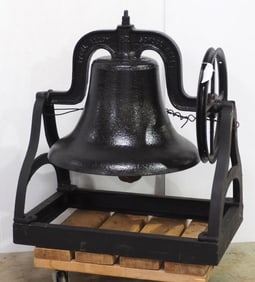 22"dia. cast iron school bell