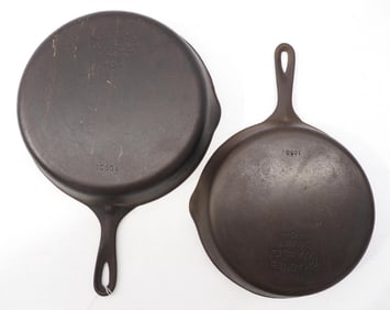Wagner #8 and #10 skillets
