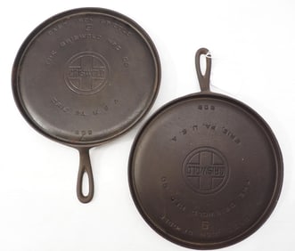 (2) Griswold #9 griddles