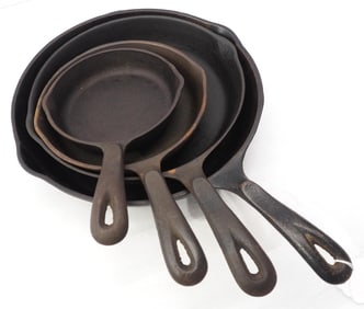 (4) Wagner "1891 Original Edition" skillets