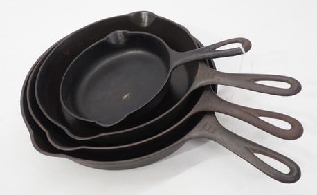 Griswold #8, #7, #6 and #3 skillets