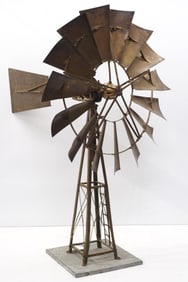 Salesman sample brass Samson windmill