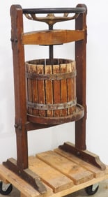 Floor model fruit press