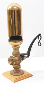 Large brass 3-chime steam whistle